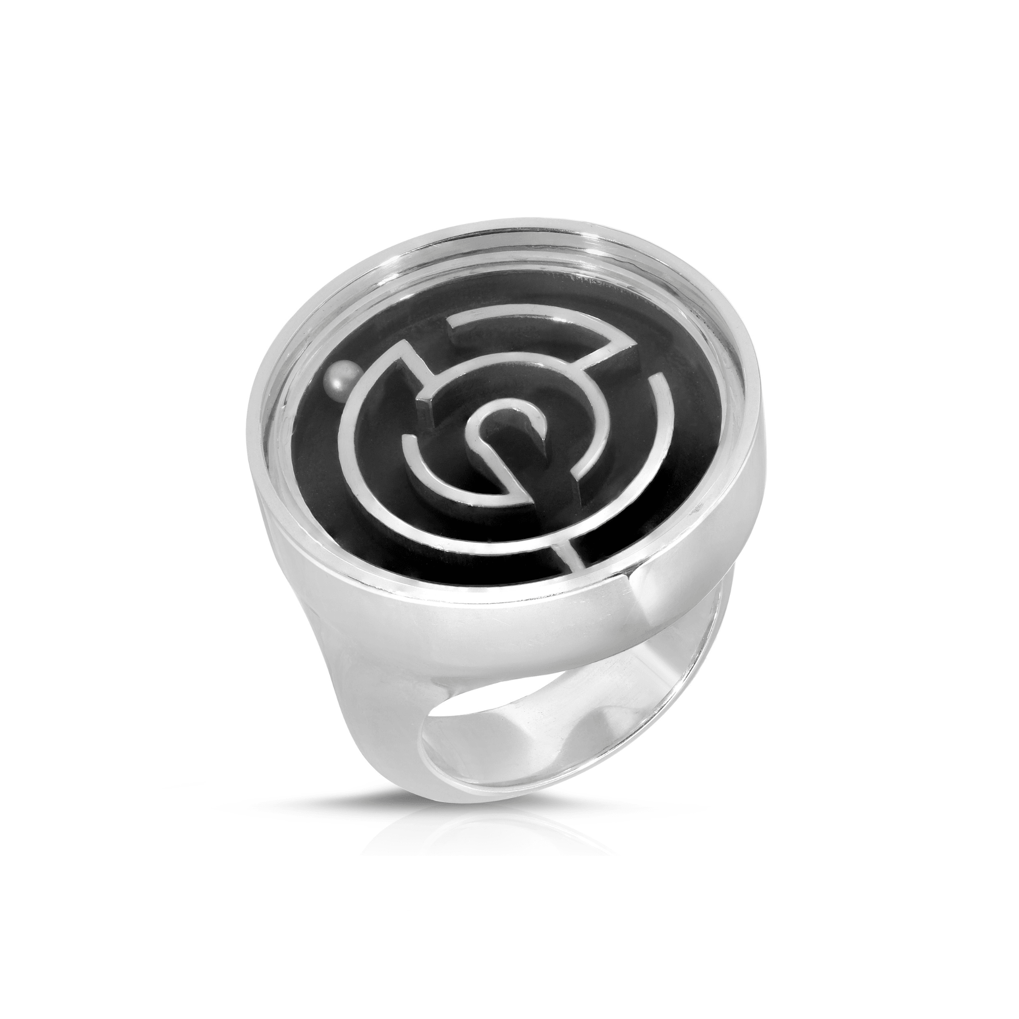 Large Maze Ring | Silver Chubby Jewelry | Monbouquette Jewelry
