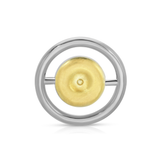 Reversible Bullseye Brooch