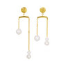 Pulley Pearl Stud Earrings