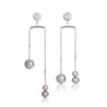 Pulley Pearl Stud Earrings