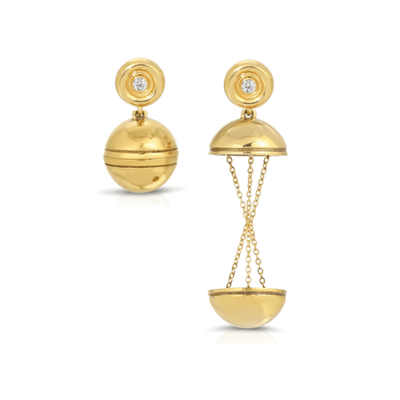 Shimmer Hatch Earrings
