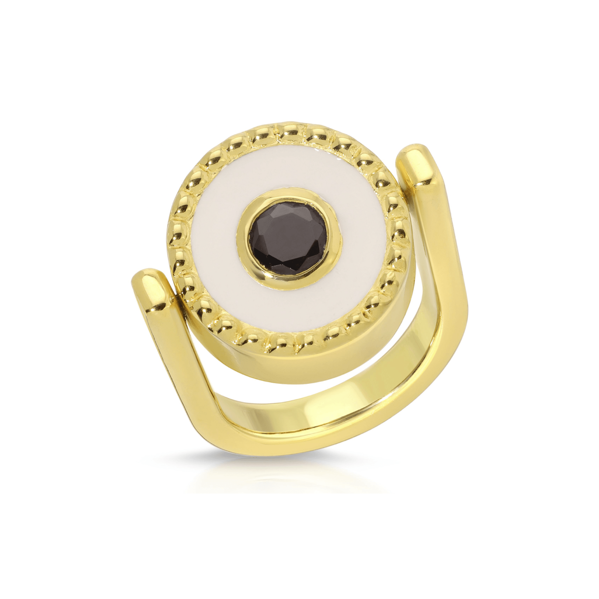 Reversible Flip Ring | Luxury Enamel Flip Ring | Monbouquette Jewelry