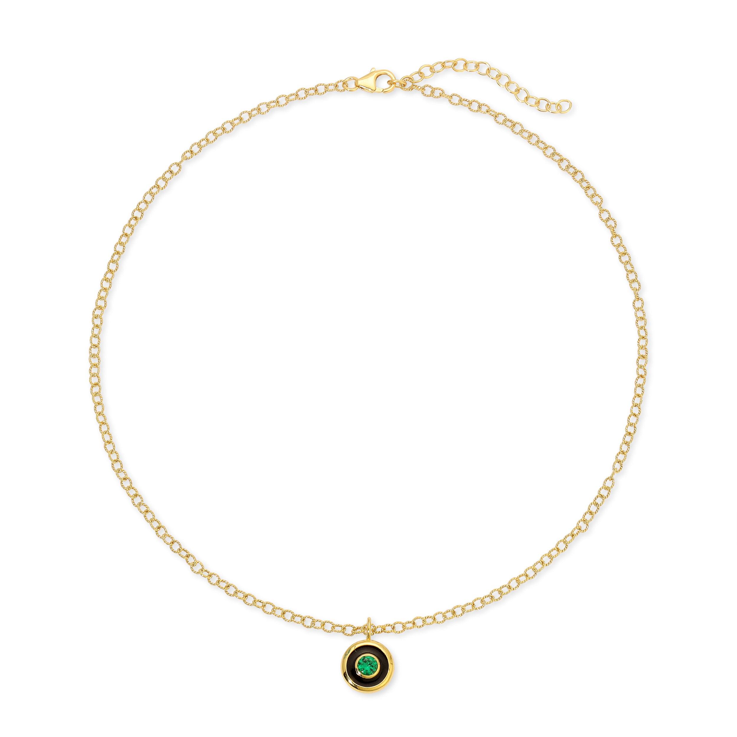 Reversible Coin Necklace - Monbouquette