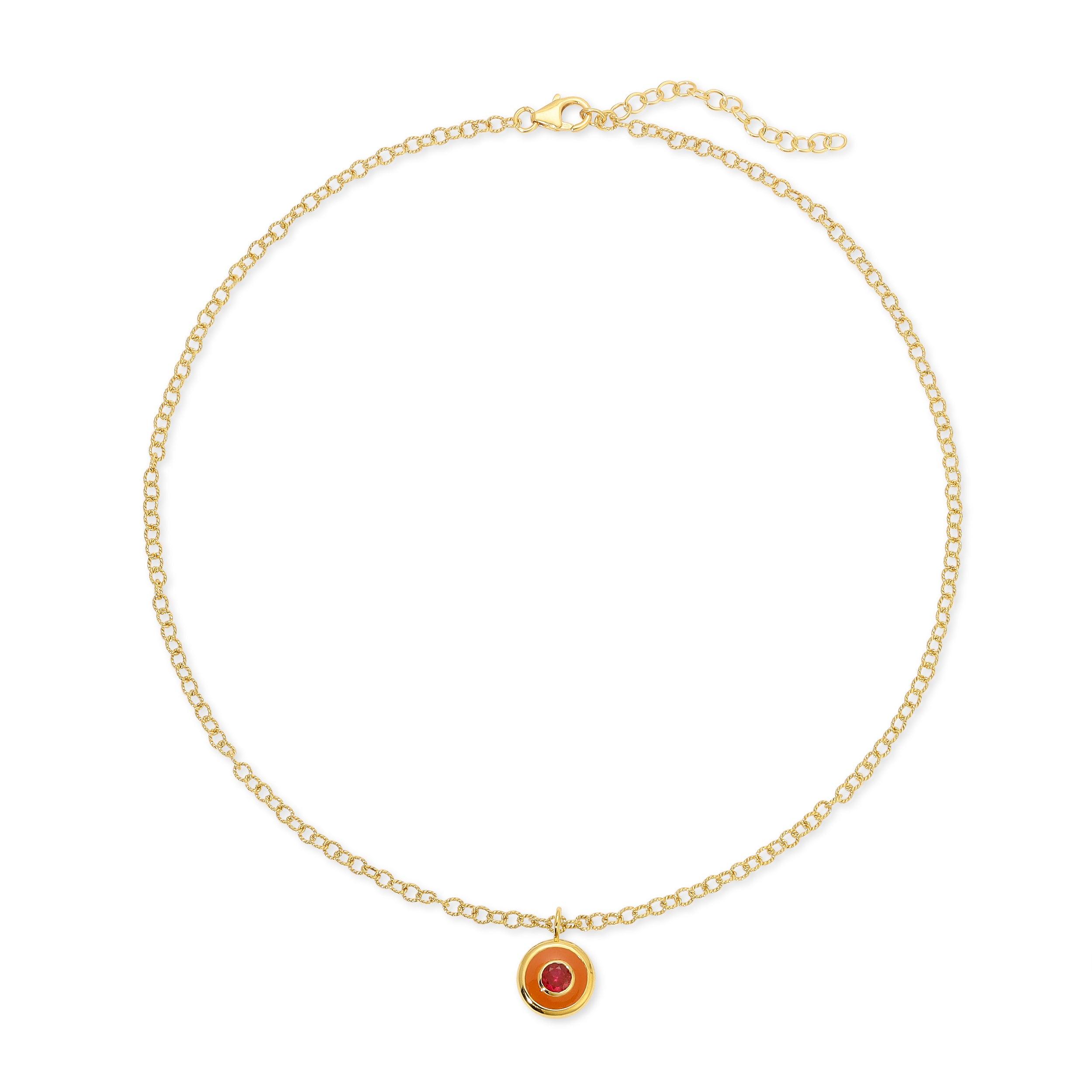 Reversible Coin Necklace - Monbouquette