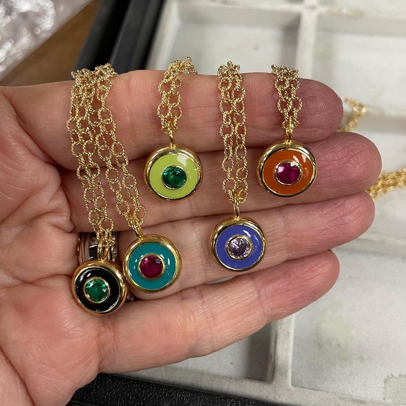 Reversible Coin Necklace - Monbouquette