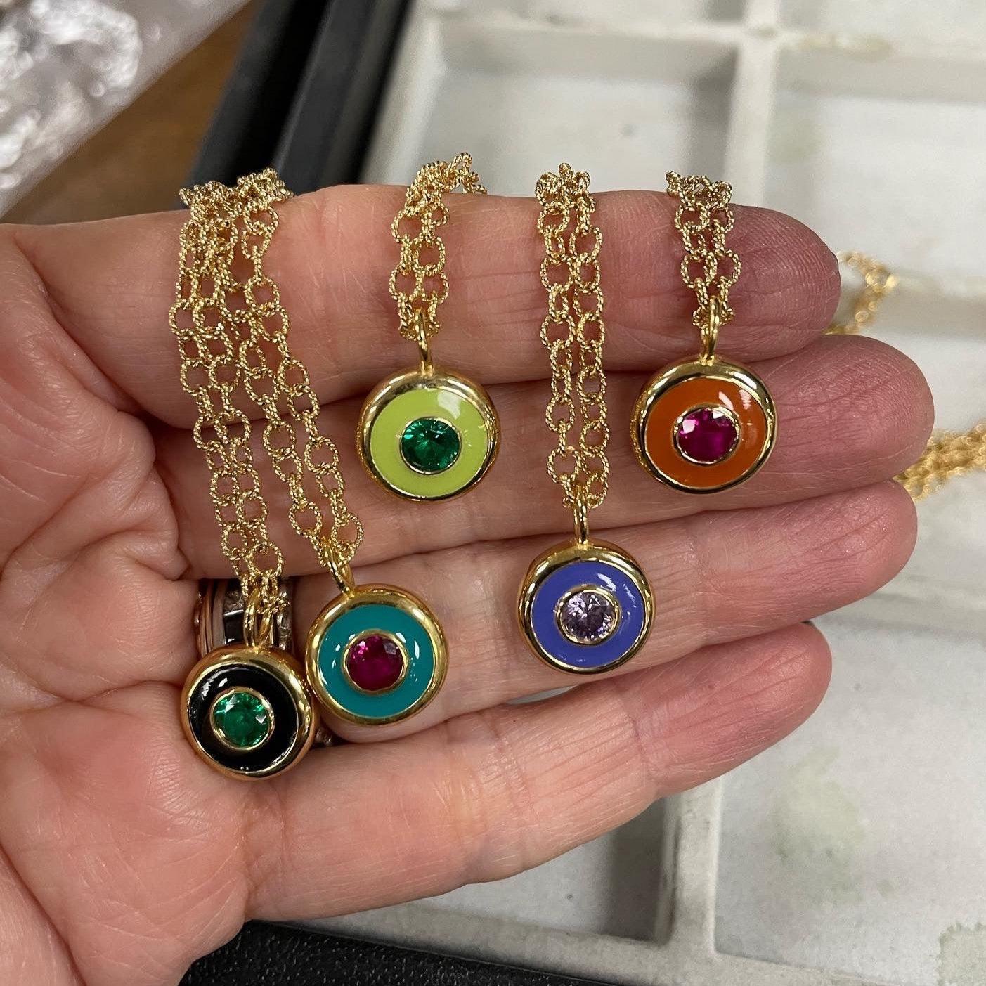 Reversible Coin Necklace - Monbouquette