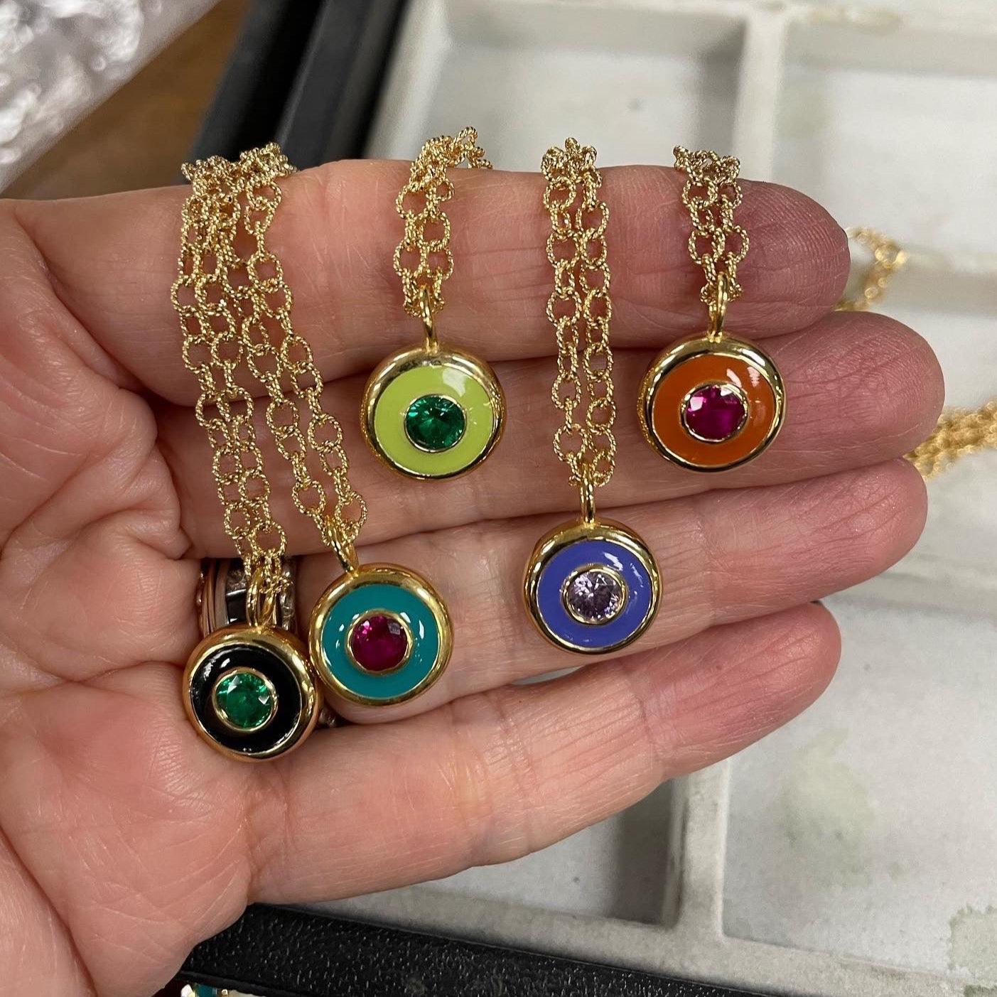 Reversible Coin Necklace - Monbouquette