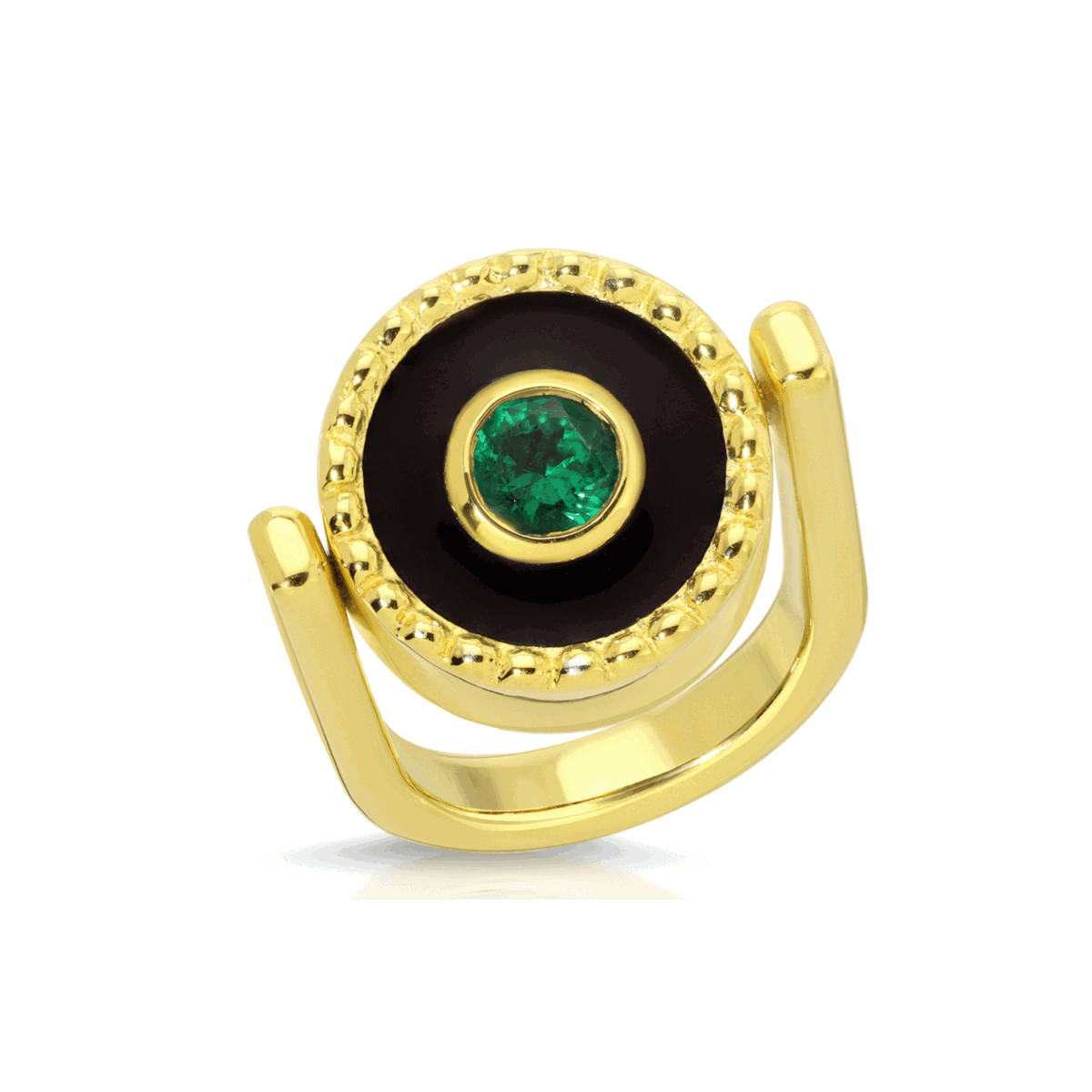 Reversible Flip Ring | Luxury Enamel Flip Ring | Monbouquette Jewelry